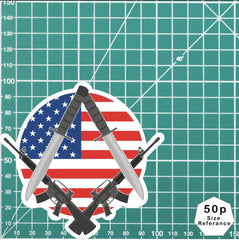 10 cm Vinyl US Military Masonic Sticker - Masonic Square and Compasses Design redplume