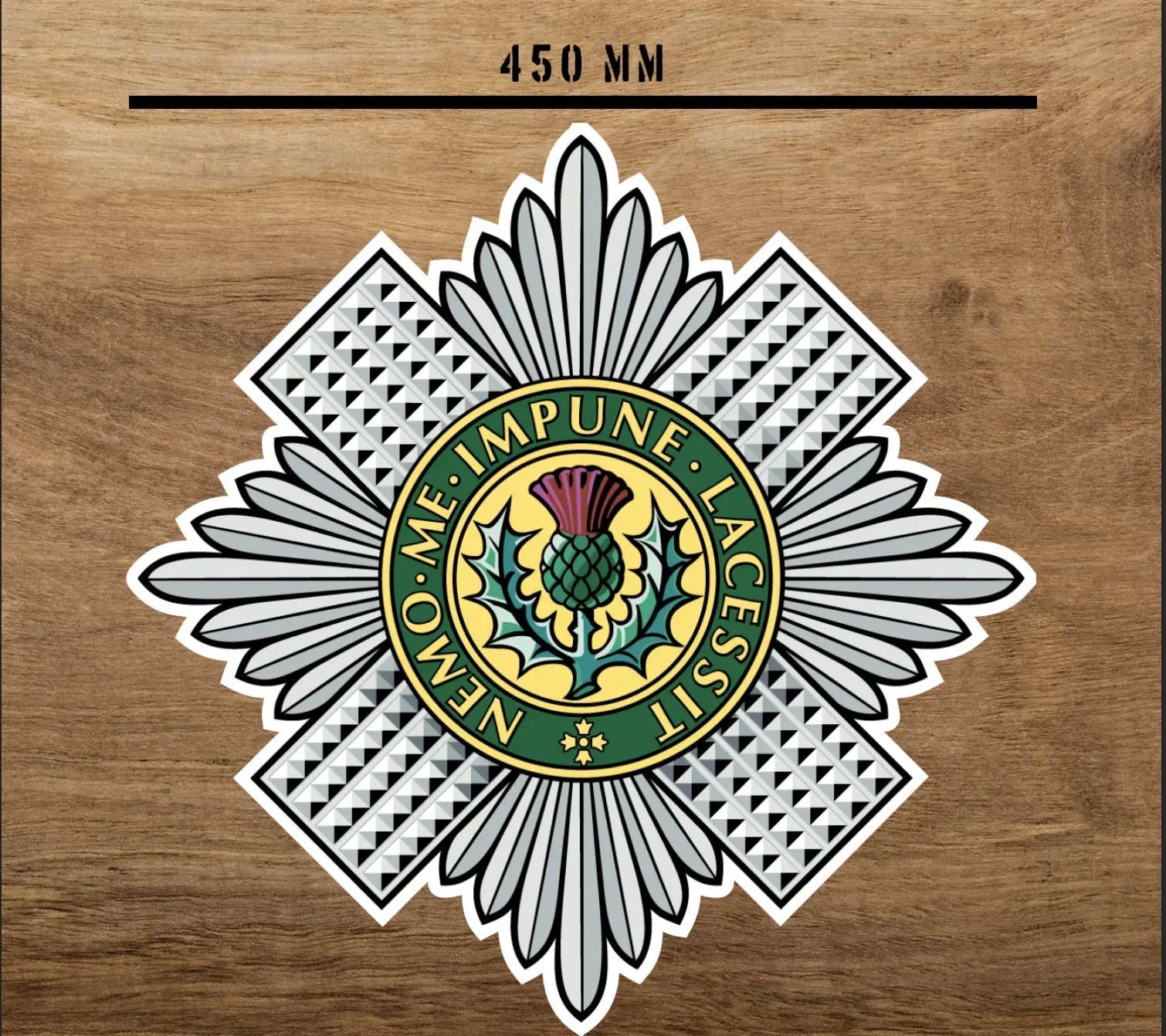 45cm Scots Guards Waterproof Vinyl Stickers - Official MoD Reseller redplume