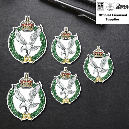 5 x Army Air Corps Stickers - 2x 75mm, 3x 50mm - Official MoD Reseller redplume