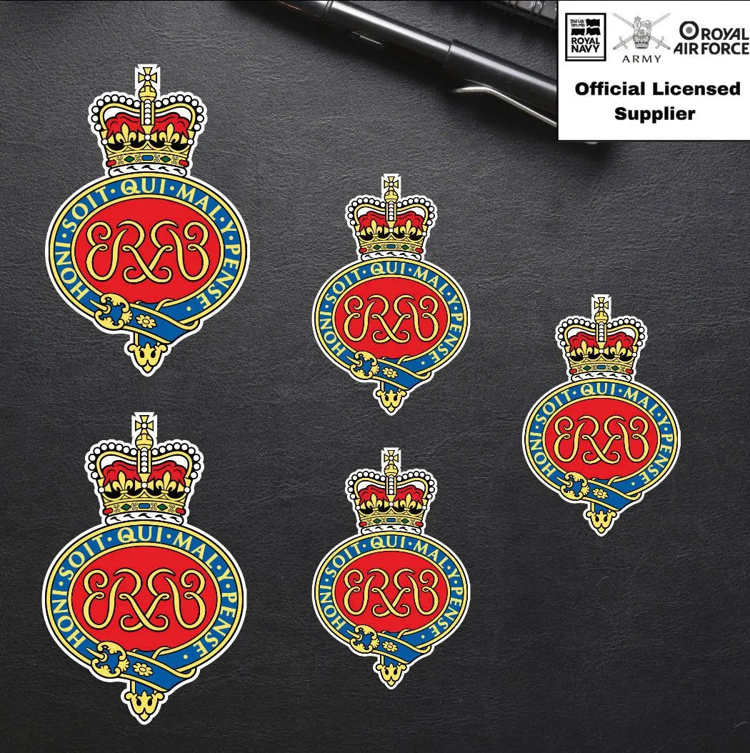 5 x Grenadier Guards Vinyl Stickers - 2x 75mm, 3x 50mm - Official MoD Reseller redplume