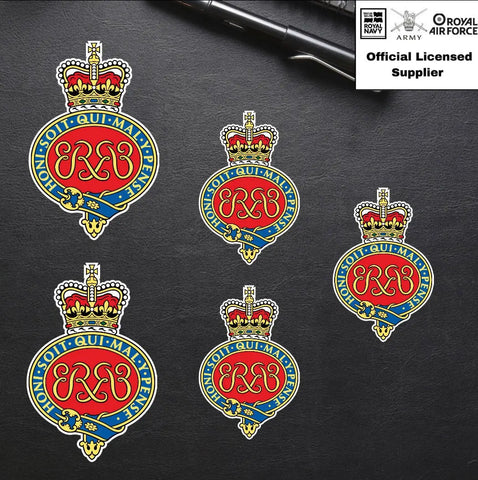 5 x Grenadier Guards Vinyl Stickers - 2x 75mm, 3x 50mm - Official MoD Reseller redplume