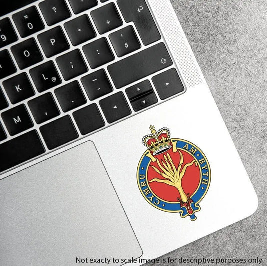 5 x Welsh Guards Vinyl Stickers - 2x 75mm, 3x 50mm - Official MoD Reseller - Red Plume