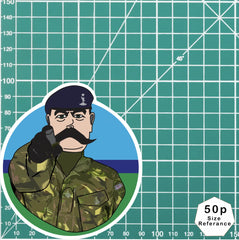 Royal Signals Waterproof Sticker, TRF Design redplume