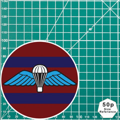 Airborne Royal Engineers Sticker/Decal - 10cm - Waterproof Vinyl - WINGS redplume