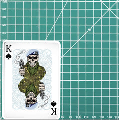 Army Air Corps AAC King of Spades Waterproof Vinyl Sticker/Decal 10cm redplume
