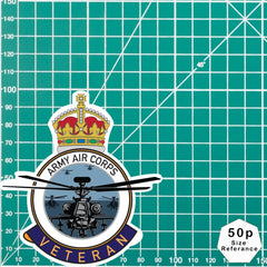 Army Air Corps AAC Veteran UV Laminated Apache Decal/Sticker redplume