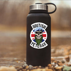 Army Air Corps AAC Veteran Waterproof Vinyl Decal/Sticker Skull and Union Jack redplume