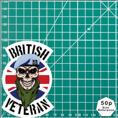 Army Air Corps AAC Veteran Waterproof Vinyl Decal/Sticker Skull and Union Jack redplume
