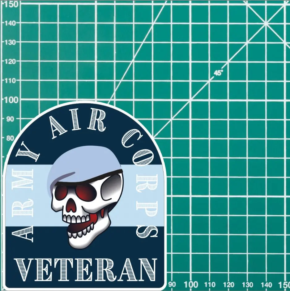 Army Air Corps Old School Tattoo Style Veteran Sticker redplume