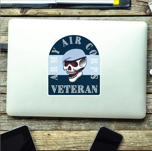 Army Air Corps Old School Tattoo Style Veteran Sticker redplume