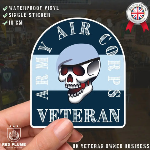 Army Air Corps Old School Tattoo Style Veteran Sticker redplume