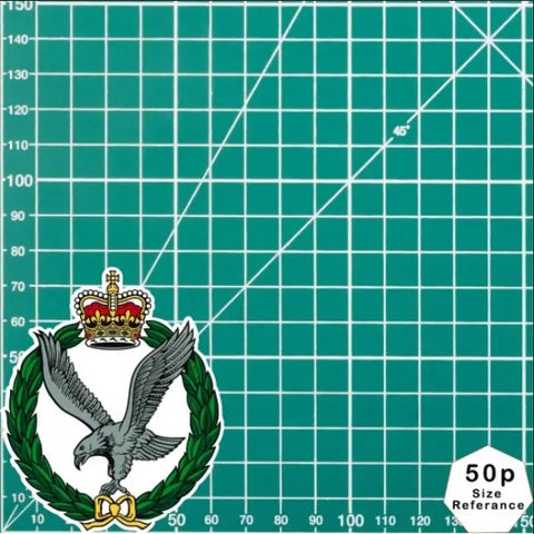 Army Air Corps Waterproof Vinyl Stickers (old style) - Official MoD Reseller - Red Plume
