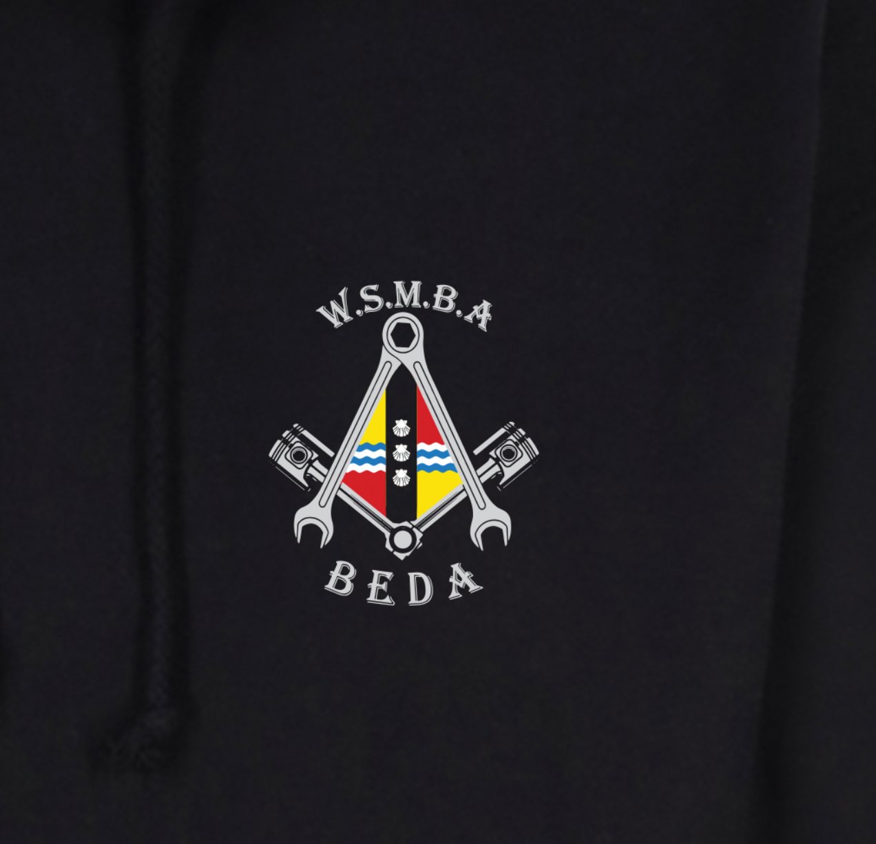 BEDA Square and Compass Hoodie or Zoodie redplume