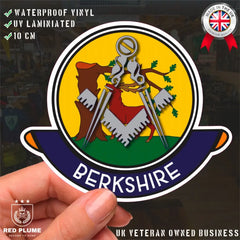 Berkshire Masonic Car Sticker | UV Laminated redplume