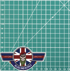 Blues and Royals Airborne UV Laminated Vinyl Sticker - Wings redplume