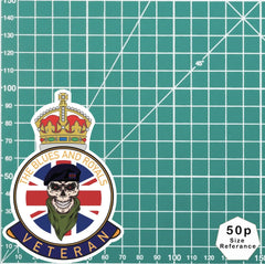 Blues and Royals Veteran UV Laminated Lord Kitchener & Beret Decal redplume