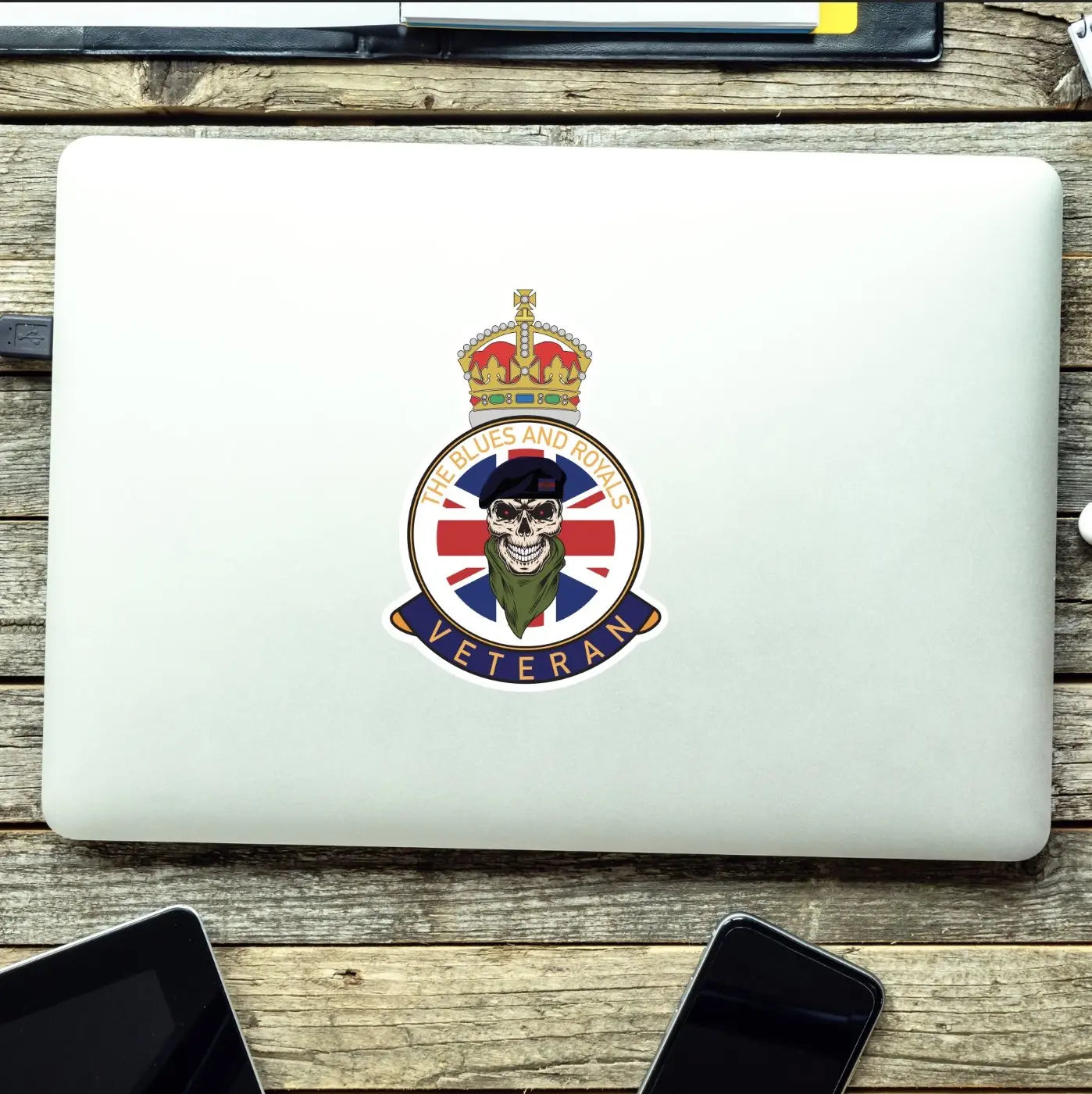 Blues and Royals Veteran UV Laminated Lord Kitchener & Beret Decal redplume