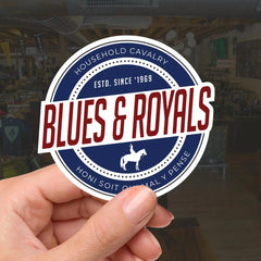 Blues and Royals Waterproof Vinyl Sticker - Retro redplume