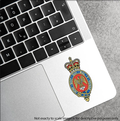Blues and Royals Waterproof Vinyl Stickers - Official MoD Reseller - Red Plume