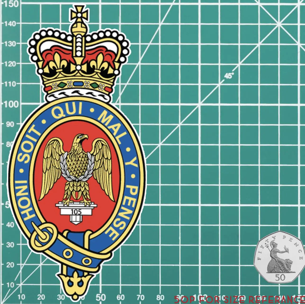 Blues and Royals Waterproof Vinyl Stickers - Official MoD Reseller redplume