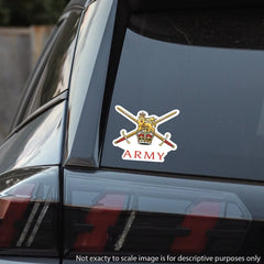 British Army Logo Waterproof Vinyl Stickers - Official MoD Reseller redplume