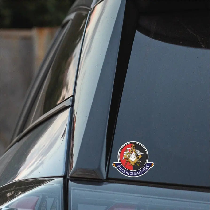 Buckinghamshire Masonic Car Sticker | UV Laminated redplume
