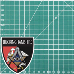 Buckinghamshire Masonic Shield Sticker redplume