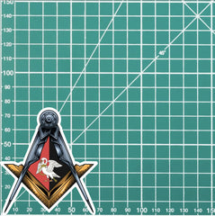 Buckinghamshire Masonic Stickers Square & Compass Union Vinyl Decal redplume