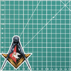 Buckinghamshire Masonic Stickers Square & Compass Union Vinyl Decal redplume