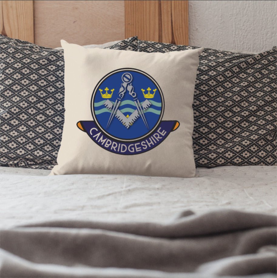 Cambridgeshire Freemasons Cushion Cover - Perfect Christmas Gift redplume