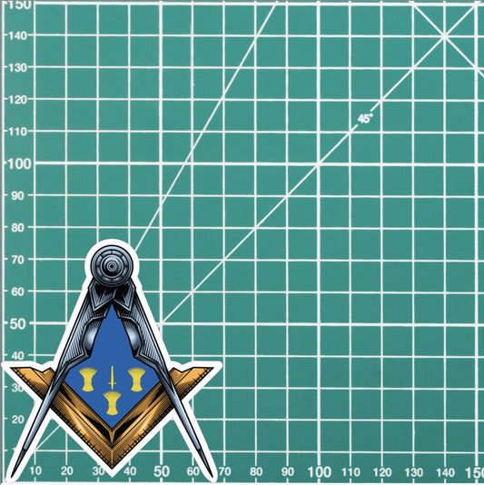 Cheshire Masonic Stickers Square & Compass Union Vinyl Decals redplume
