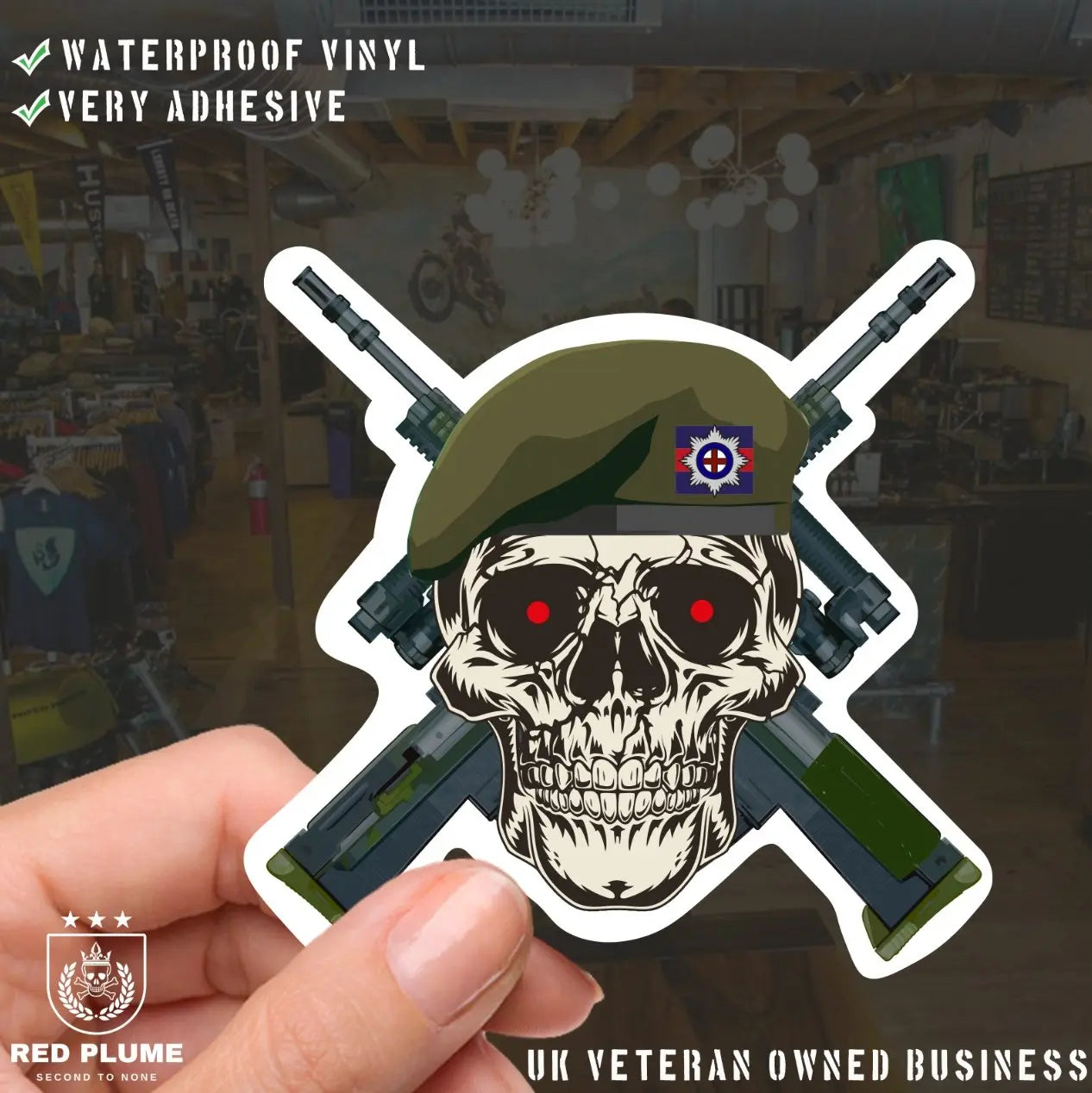 Coldstream Guards - 6 Best-Selling Waterproof Stickers bundle redplume