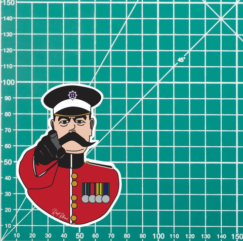 Coldstream Guards, Lord Kitchener Waterproof Vinyl Stickers, FREE SHIPPING redplume