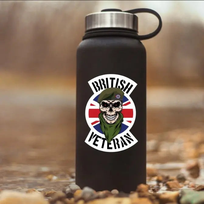 Coldstream Guards Veteran Waterproof Vinyl Decal/Sticker Skull and Union Jack redplume