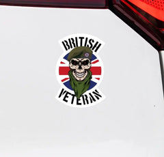 Coldstream Guards Veteran Waterproof Vinyl Decal/Sticker Skull and Union Jack redplume