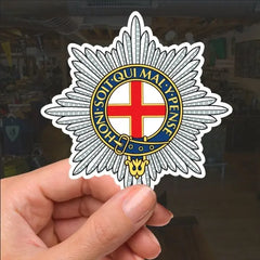 Coldstream Guards Waterproof Vinyl Stickers redplume