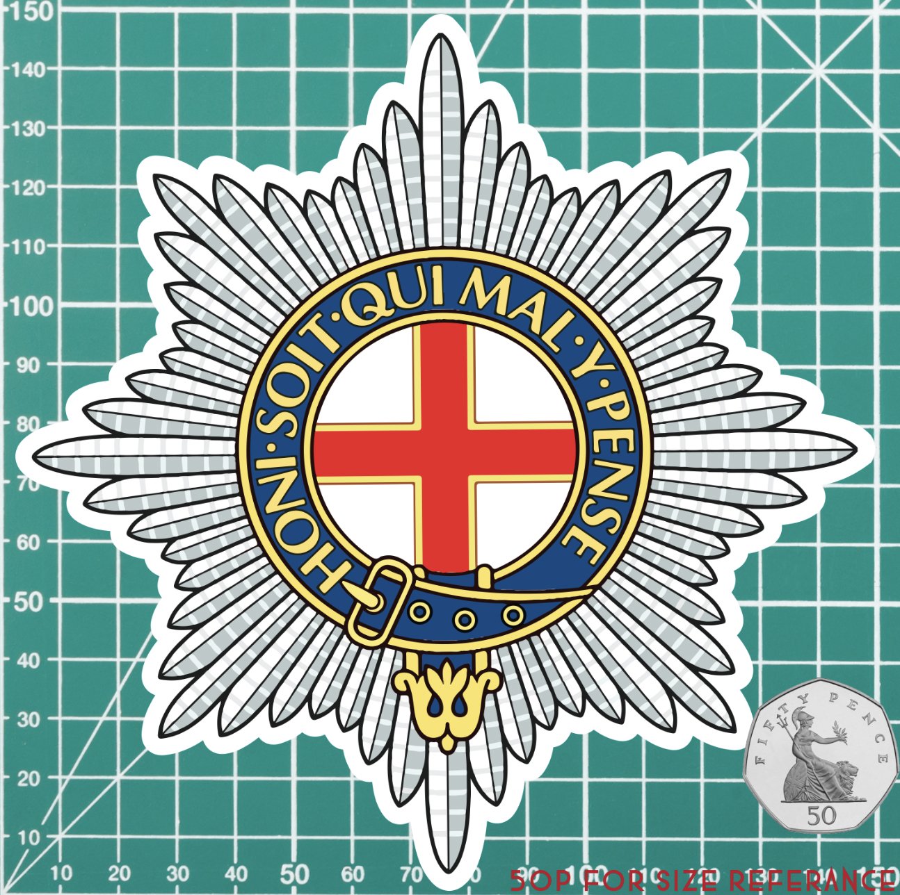 Coldstream Guards Waterproof Vinyl Stickers - FREE SHIPPING redplume
