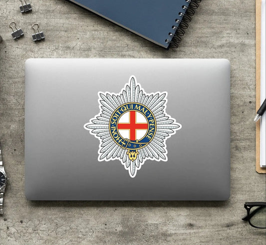 Coldstream Guards Waterproof Vinyl Stickers redplume