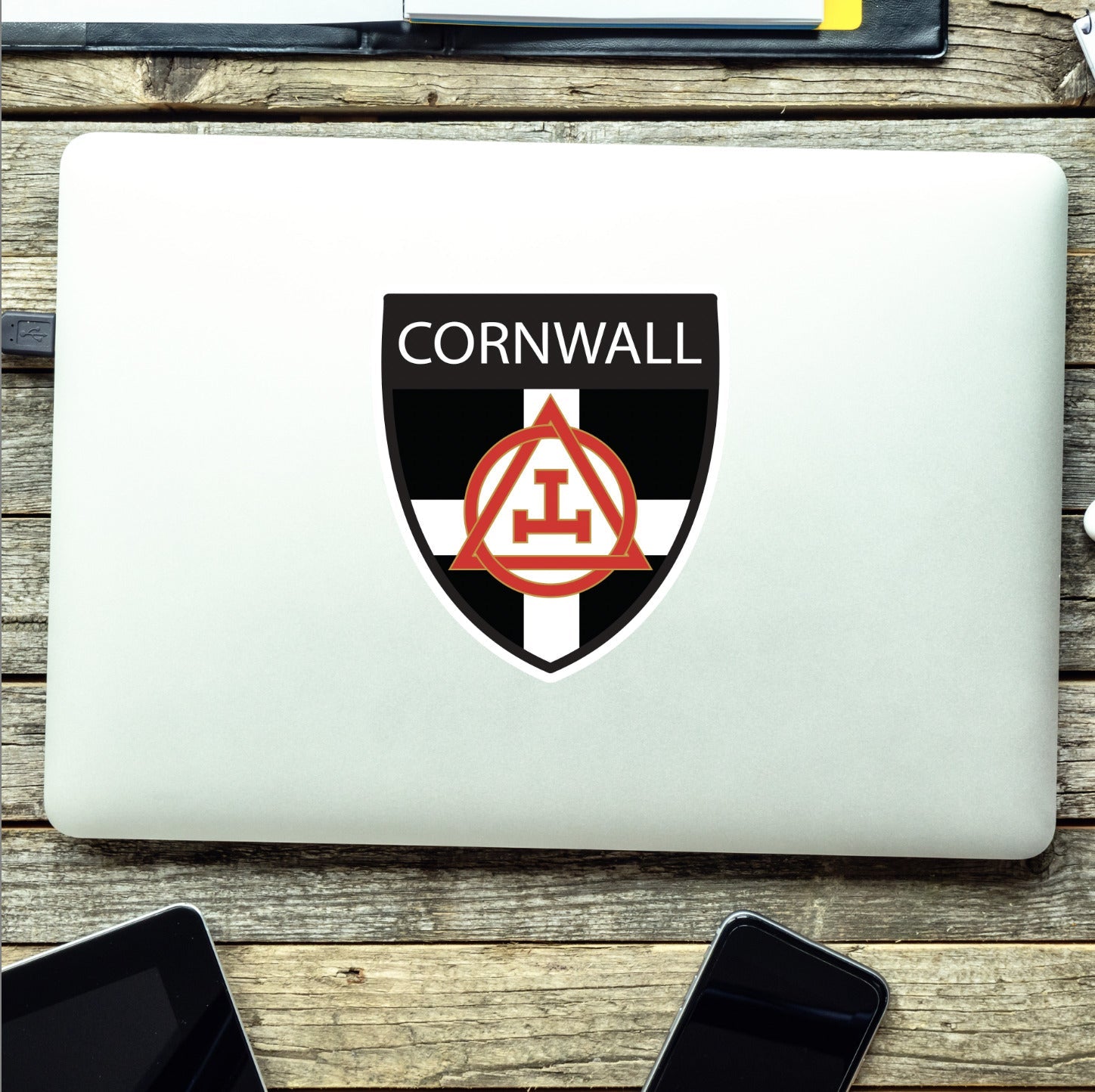 Cornwall Masonic Holy Royal Arch Shield Sticker redplume