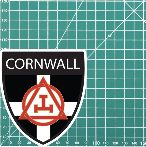 Cornwall Masonic Holy Royal Arch Shield Sticker redplume