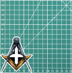 Cornwall Masonic Sticker Square & Compass Union Vinyl Decal redplume