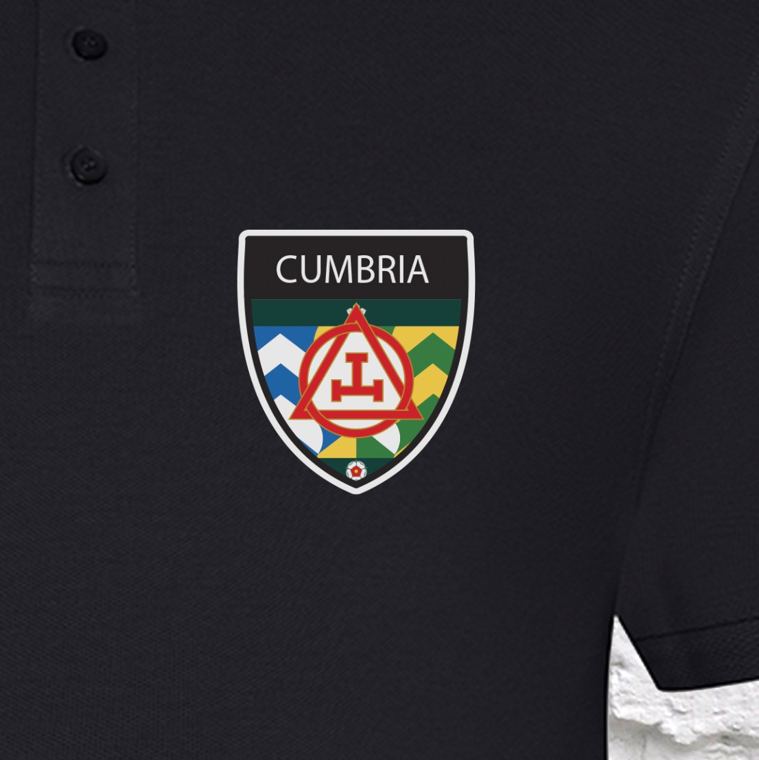 Cumbria Holy Royal Arch Premium Polo Shirt redplume