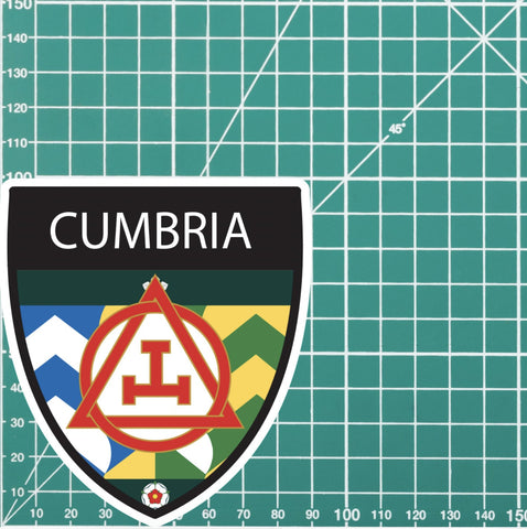 Cumbria Masonic Holy Royal Arch Shield Sticker redplume