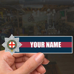 Custom Coldstream Guards Waterproof Vinyl Name Stickers - Personalised redplume