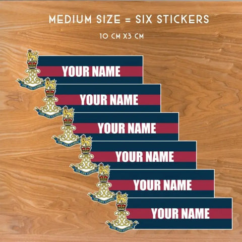 Custom Life Guards Waterproof Vinyl Name Stickers - Personalised - Red Plume