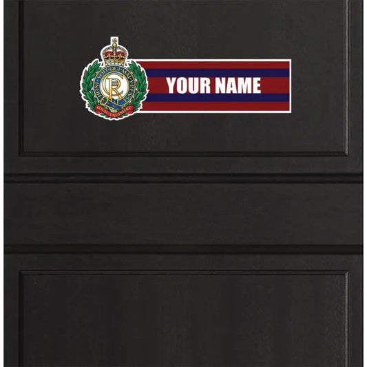 Custom Royal Engineers Waterproof Vinyl Name Stickers - Personalised redplume