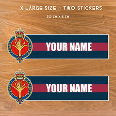 Custom Welsh Guards Waterproof Vinyl Name Stickers - Personalised redplume