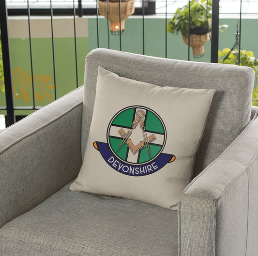 Devonshire Freemasons Cushion Cover - Perfect Christmas Gift redplume