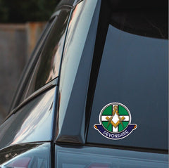 Devonshire Masonic Car Sticker | UV Laminated redplume