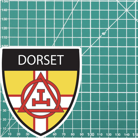 Dorset Masonic Holy Royal Arch Shield Sticker redplume